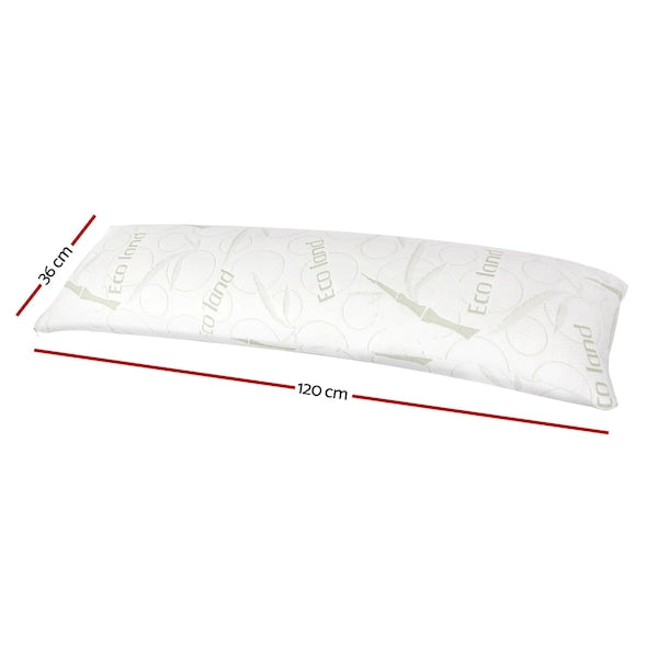 Giselle Body Support Pillow Bamboo Cover Long Full Cushion