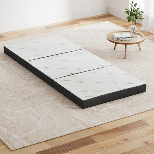 Image 2 Image 3 Image 4 Image 5 Image 6 Image 7 Go to slide 1 Go to slide 2 Go to slide 3 Go to slide 4 Go to slide 5 1/7 3-Fold Giselle Foldable Mattress Single Bamboo Folding Mattresses